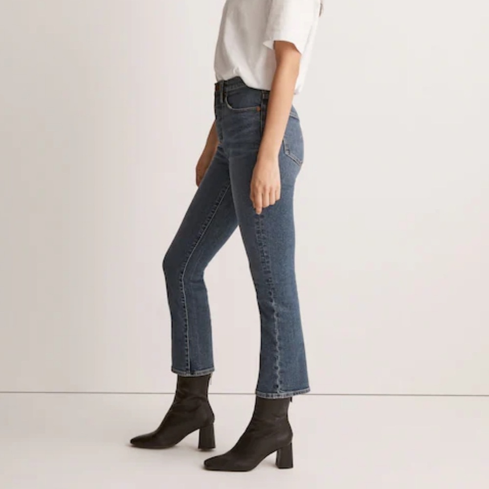 Like new! Madewell Cali Demi-Boot Jeans in Glenside Wash - Mid-Rise